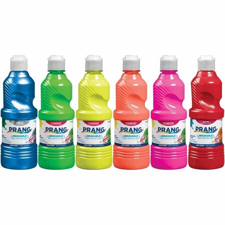 Prang Washable Ready-to-Use Tempera Paint, 16 oz, 6 Colors 10799