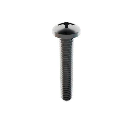 Zoro Select #8-32 x 1 in Phillips Pan Machine Screw, Plain 18-8 Stainless Steel, 25 PK 31-PP-8C-100