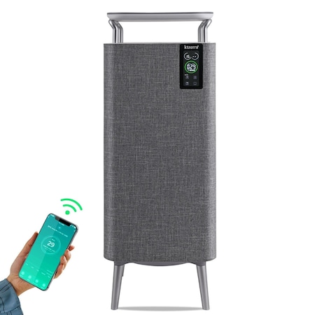 Edendirect HEPA Air Purifier with WiFi and Sleep Mode 900 Sq Ft Coverage 99 point 97 percent Cleaner ZR-AIR-8001G