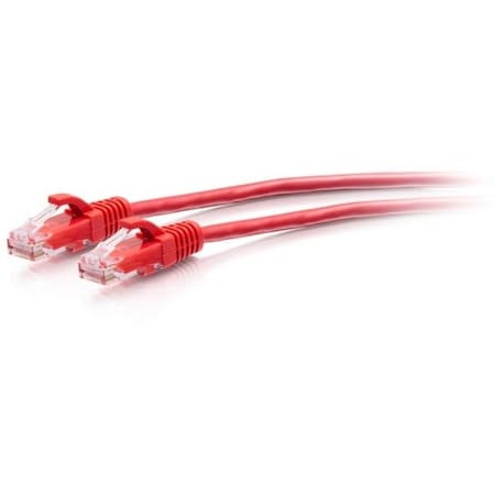 C2G 15FT/4.5M CAT6A SLIM PATCH 28AWG RED C2G30165