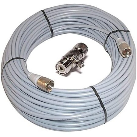 Bandit Workman Rg8X 100 ft. Plug to Plug Coaxial Cable 8X-100-PL-PL