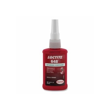 Loctite 648, High Strength Rapid Cure Retaining Compound, 50 mL Bottle, Green, 3,900 psi, 10PK 442-1835920
