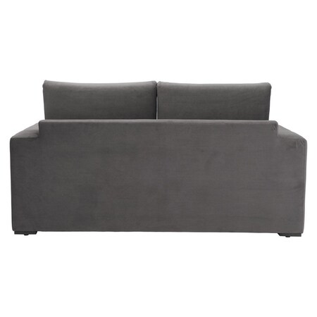 Homeroots 63" Gray Fabric Sleeper Sofa 574001