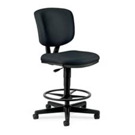 The Hon Co HON Company Volt Stool- Adjustable Footring- 27 in x29-.50 in x49-.88 in - Black HON5705GA10T