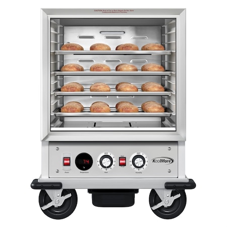 Koolmore 33 in. Commercial Non-Insulated Half Size Heated Holding/Proofing Cabinet 11-Pan Capacity KM-CHP12-SNGL