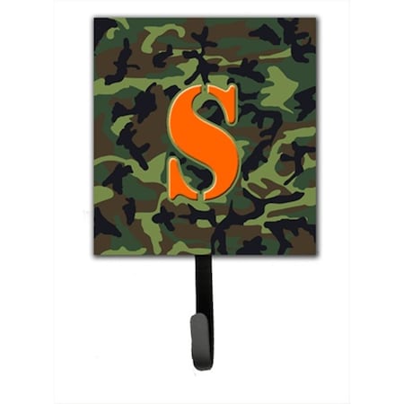Carolines Treasures Letter S Initial Monogram - Camo Green Leash Holder Or Key Hook CJ1030-SSH4