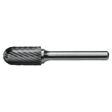 Cle-Line 5/8x1/4 Hardened Steel Shank Standard Cut Carbide SC-6 Cle-Line 1847 Cylindrical Ball Nose Bur C10021