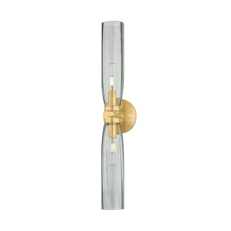 Hudson Valley Lighting Harpswell 2 Light Bath and Vanity in Aged Brass 6832-AGB