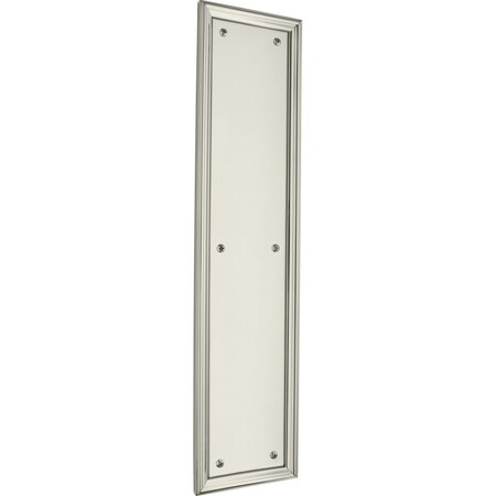 Baldwin Estate Lifetime Bright Nickel Push Plates 2280.055
