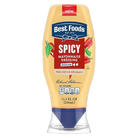 Best Foods Spicy Mayonnaise Dressing, 11.5 Ounce Squeeze, 12PK 69705193