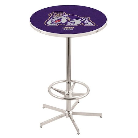 Holland Bar Stool Co 42" Chrome James Madison Pub Table, 36" dia. Top L216C4236JmsMad