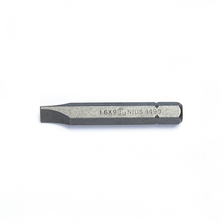 Genius Tools 5/16in Hex Shank, 1.6 x 9.0mm Slotted Bit 56mmL 1490