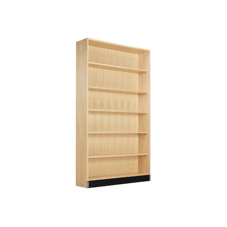 Diversified Spaces Bookcases, Maple Frame, 48"x12"x84"H OS-1413