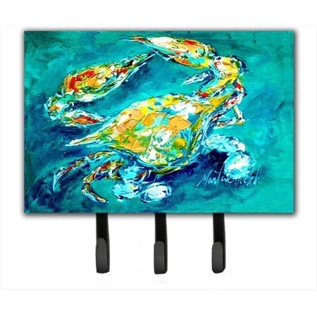 Carolines Treasures By Chance Crab In Aqua Blue Leash Or Key Holder MW1162TH68