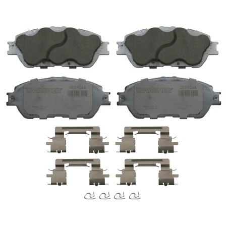 Wagner Brake OEX Front Disc Brake Pad Set Premium Ceramic,  OEX906A