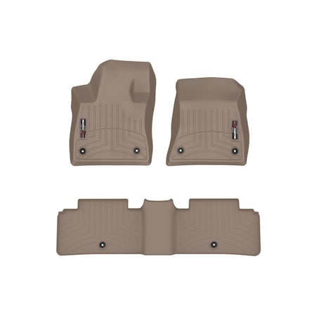 Weathertech Tan, Front and Rear Floorliners 451337-1-3