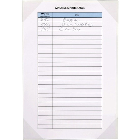 Zoro Select Sign Holder, Easy Write, Adhesive, PK5 P15430