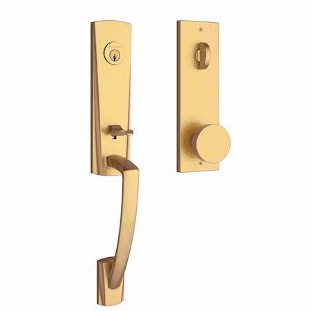 Baldwin Emergency Egress Miami Handleset with Contemporary Knob and Contemporary Square Escutcheon with EEMIAXCONCQE044