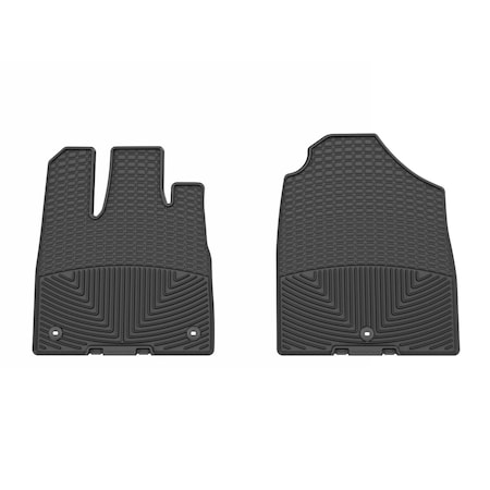 Weathertech Black, Front All Weather Floor Mats W664