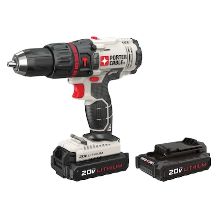 Porter-Cable 20V MAX* Cordless Compact Hammer Drill Kit PCC621LB