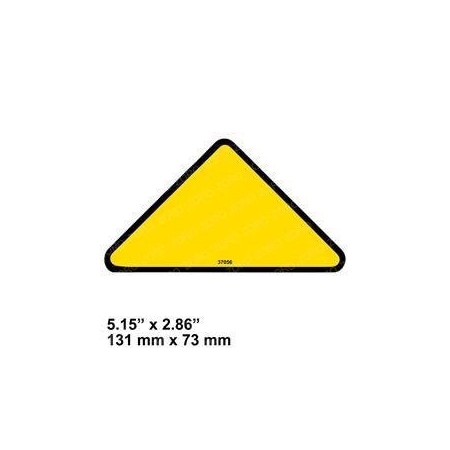 Genie REPLACEMENT DECAL, TRIANGLE YELLOW 37056