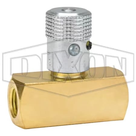 Dixon N Series Flow Control Valve, 1/4 in FNPT, 2000 psi, Brass Body BN400