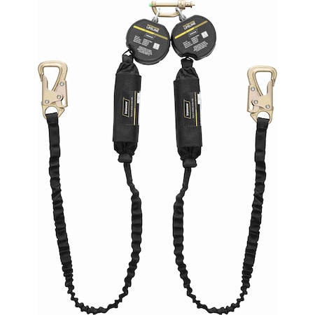 Ironwear 9' Web Class 1 Tie Back Dual Leg Self Retracting Lifelin 2209D-STBH-NS