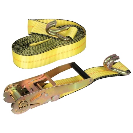 Atd Tools 2 x 27 in. Ratcheting Tie Down with Double JHooks ATD-8071