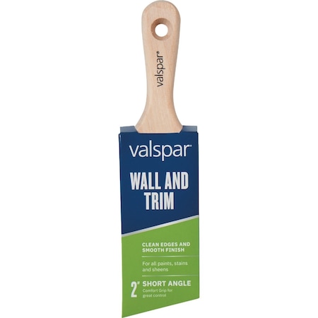 Valspar 2'' Wall & Trim Short Angle Wood Handle Brush 882566350