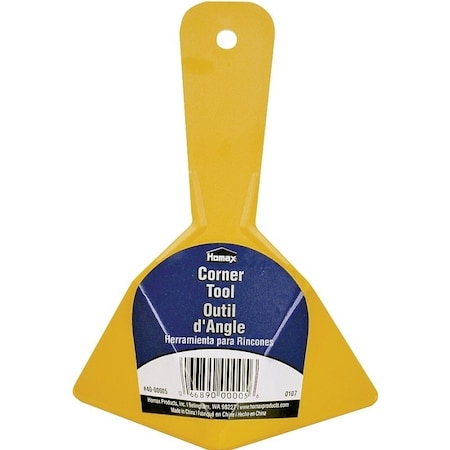 Homax EZ-SEAMER Series Corner Tool, Plastic Blade, Straight Blade, Polypropylene Handle 40-00005