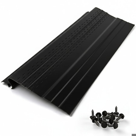 Waterlock Pro Aluminum Gutter Guard, Black, 35ft WP-5KS-035-BLK