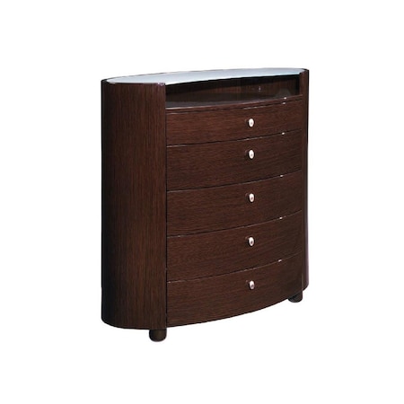 Gfancy Fixtures High Gloss Wenge Chest - 39 x 22 x 41.5 in. GF3088563