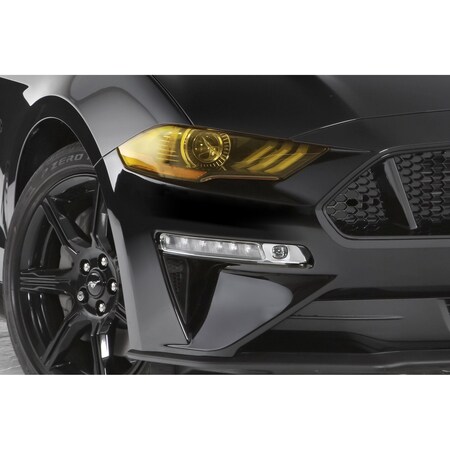 Gt Styling Headlight Cover, Transparent Yellow; Acrylic; Set Of 2 GT0995Y