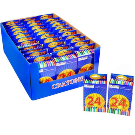 Regent Products 3.46 in. Crayons Wax Box in PDQ - 36 Ct, 24PK G02753
