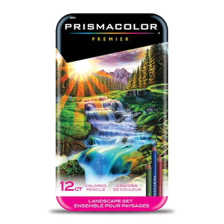 Prismacolor Premier Colored Pencils, Soft Core, Landscape Set, 12-Piece Set 2023753