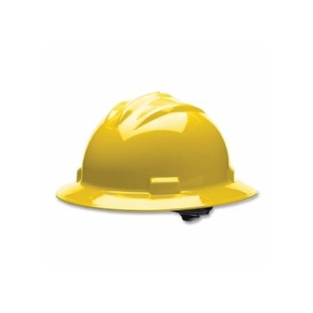 Bullard C71 Standard Full-Brim Hard Hat, 4-point Ratchet, Yellow 216-71YLR