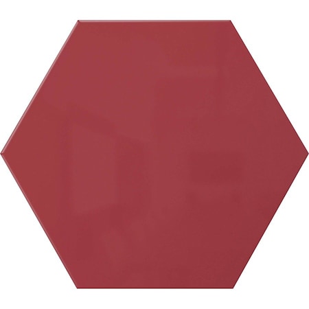 Ghent Hex LINK Powder-Coated Steel Whiteboard, Magnetic, 18'' x 21, Rose HEXS1821RS