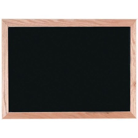 Aarco Neon Marker Board, Black Neon Marker Board w/ a Solid Red Oak Frame, Size 18''Hx24''W BOC1824NT