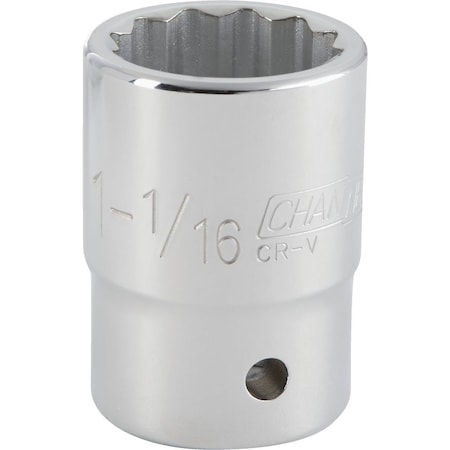 Channellock 3/4'' Drive 1-1/16'' 12-Point Shallow Standard Socket 308951