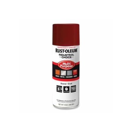 Rust-Oleum Industrial Choice 1600 System Enamel Aerosols, 12 oz, Cherry Red, High-Gloss, 6PK 647-1664830V