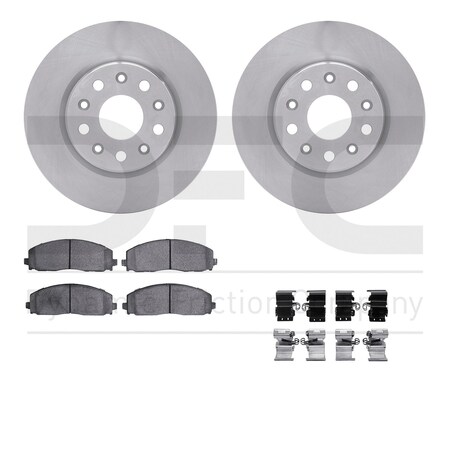 Dynamic Friction Co DFC Brake Rotor- Heavy Duty Brake Pad includes Hardware 6412-42133