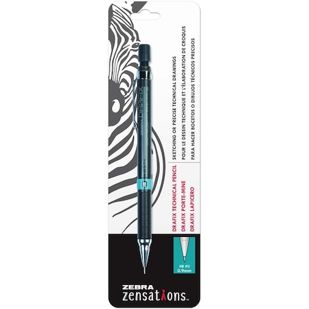 Zebra Pen Zensations Drafix Technical Pencil 0.9mm HBNo 2 1Pk 05611