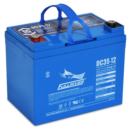 Fullriver D35-12 12V 35Ah Deep Cycle AGM Battery Group U1 DC35-12