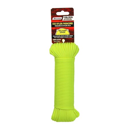 Secure Line SecureLine 5/32 in. D X 100 ft. L Yellow Braided Nylon Paracord NPC5503210Y