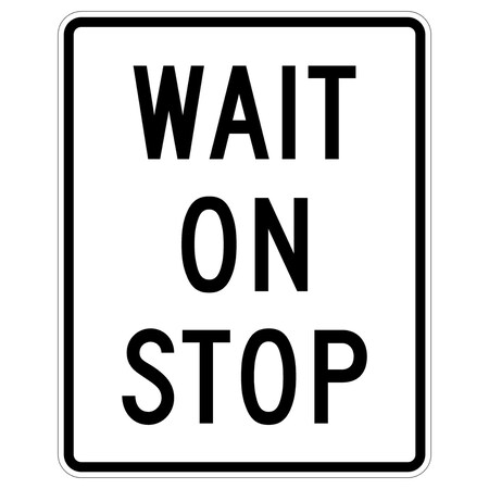Sign Solutions Usa Traffic Sign, 24 in Width, Aluminum Sign, Vertical Rectangle DUS06DWT2430R1-7