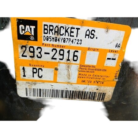 Caterpillar BRACKET AS., CATERPILLAR OEM 2932916 2932916