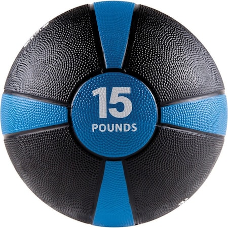 Gofit Medicine Ball (15 Lbs., Blue/Black) GF-MB15