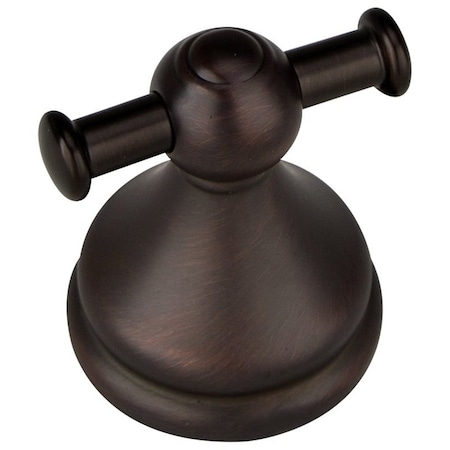 Boston Harbor Double Robe Hook, 2-Hook, Zinc, Oil-Rubbed Bronze, Wall Mounting L5053-50-10-3L