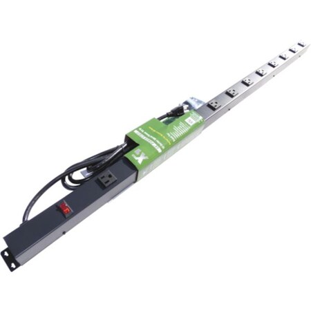 X1 Power Strip, Surge, SJT, 5-15R, 5-15P, 6 ft., Black 4126V1