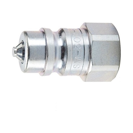 Parker Nipple Assembly, Steel Body, Sleeve Lock, 1/4"-18 Thread Size SM-252-4FP